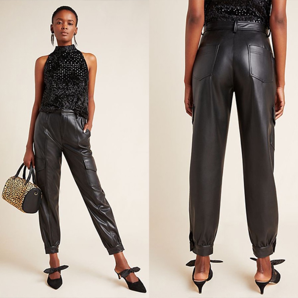 Anthropologie Priscilla Faux Leather Pants